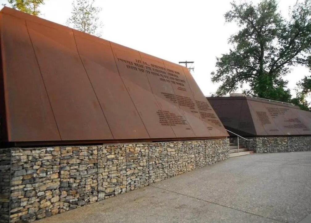 河东区街道耐候钢板挡土墙